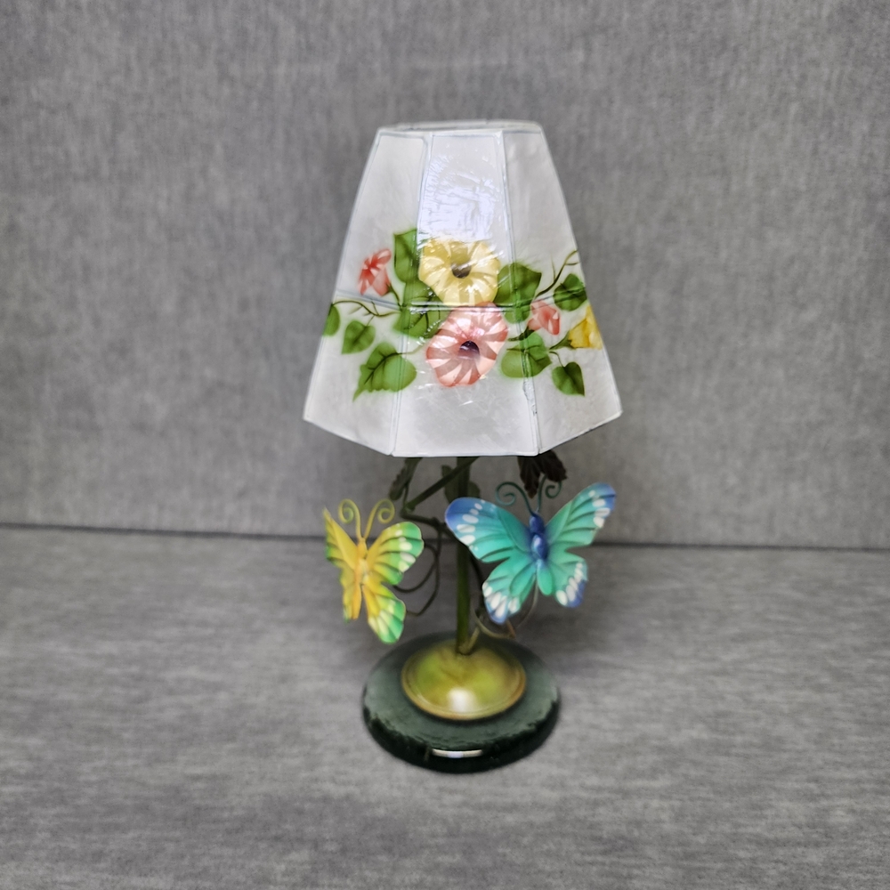 Floral and Butterfly Tealight Lamp
